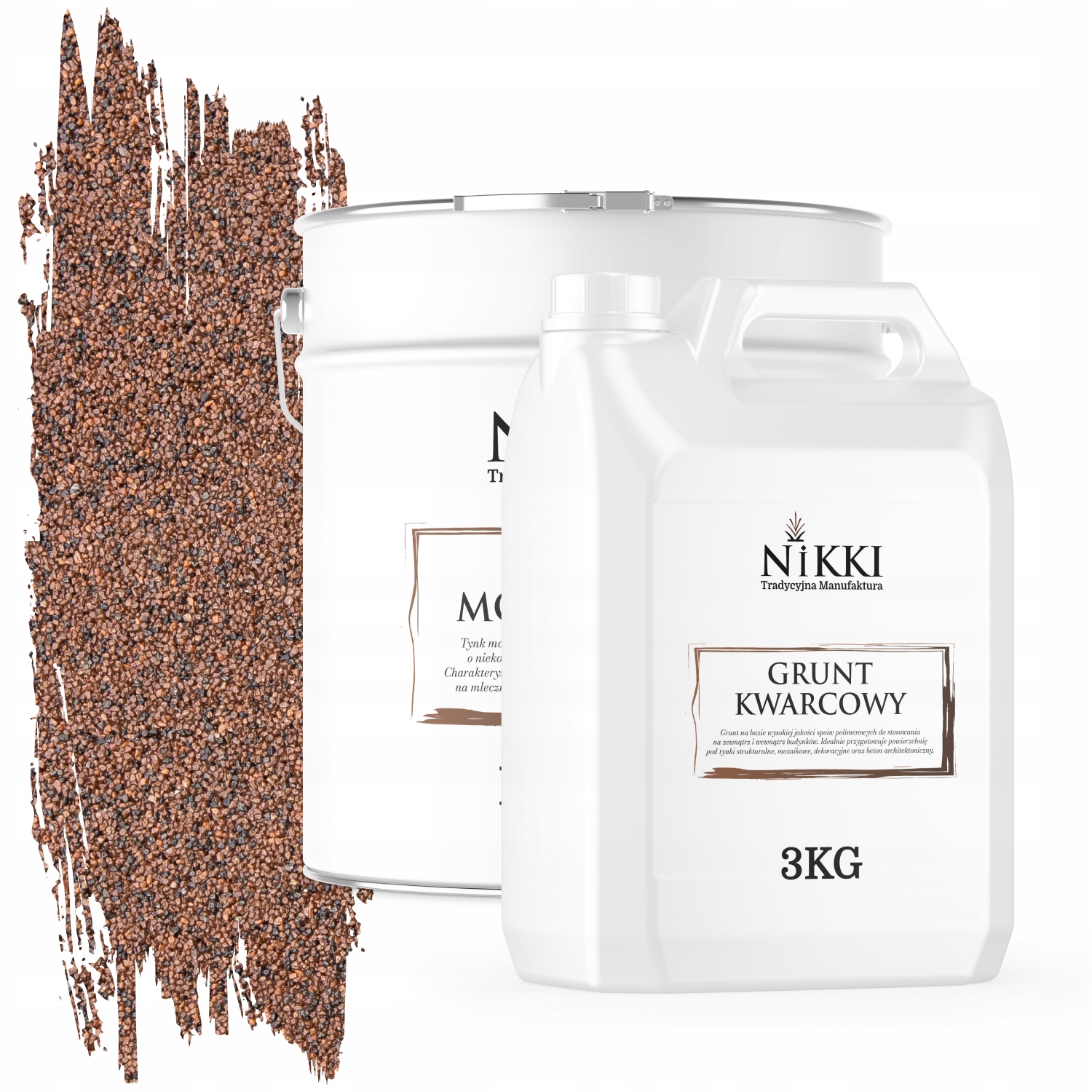 Mozaiková Živicová Omietka Hnedá Tmavá M73 Ozdobná Sada 12,5KG Základný Náter