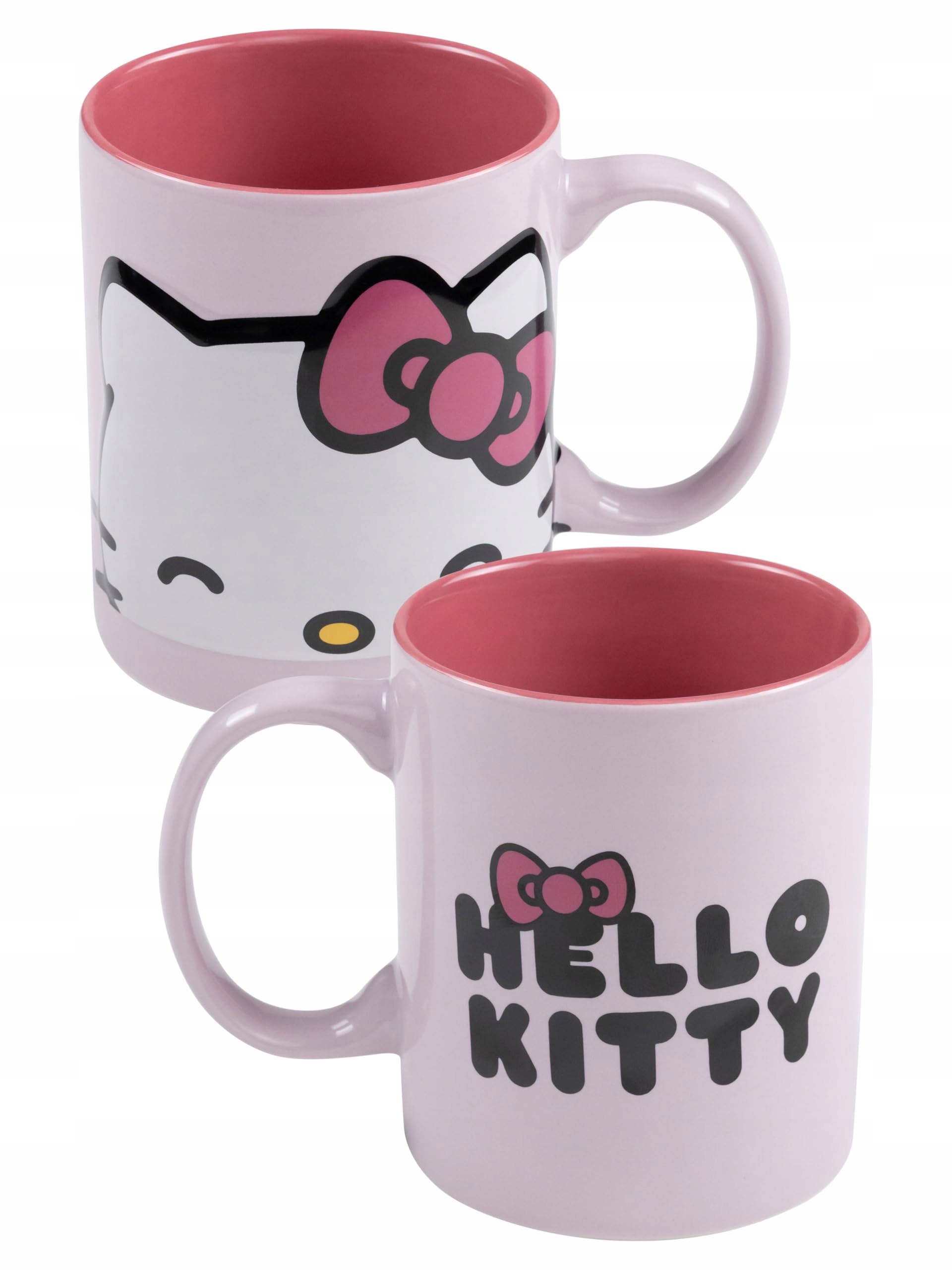 Hrnek Hello Kitty 3D Růžový 320 ml Keramický s reliéfem pro fanoušky