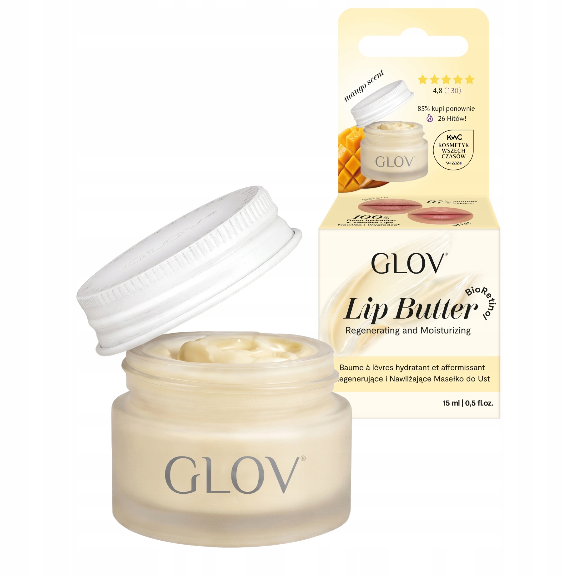 Glov Wygładzająco-nawilżające masełko balsam do ust Lip Butter