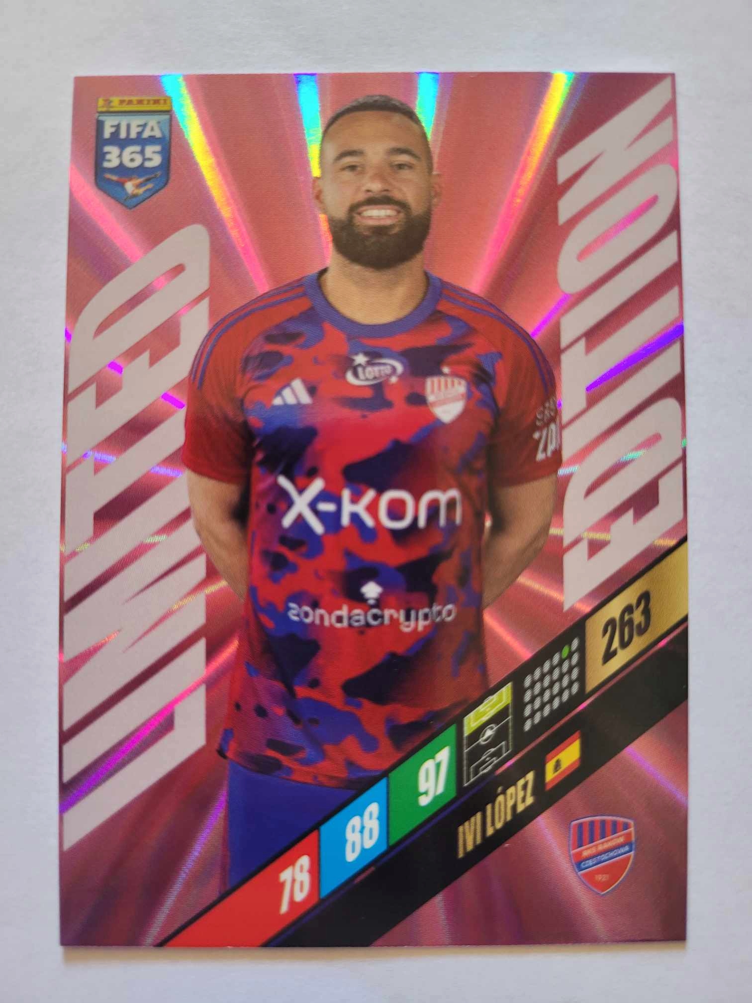 Fifa 365 2024 Panini limited IVI Lopez Raków Częstochowa