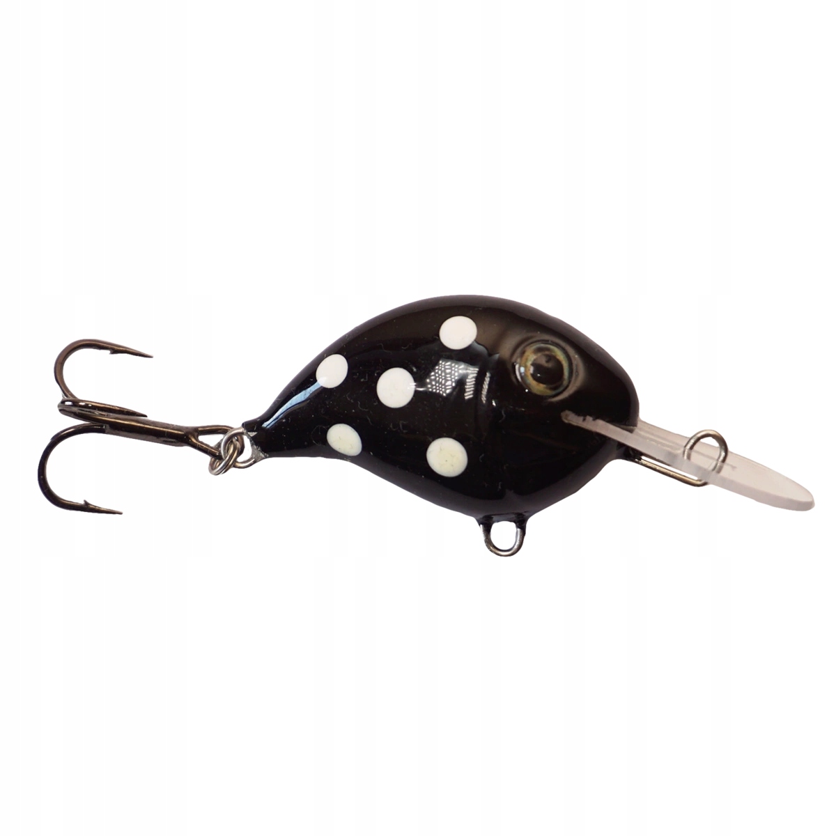 Wobler A.j Lures Żniwiarz Sdr 3.5cm tonący Czarny w Białe Kropki