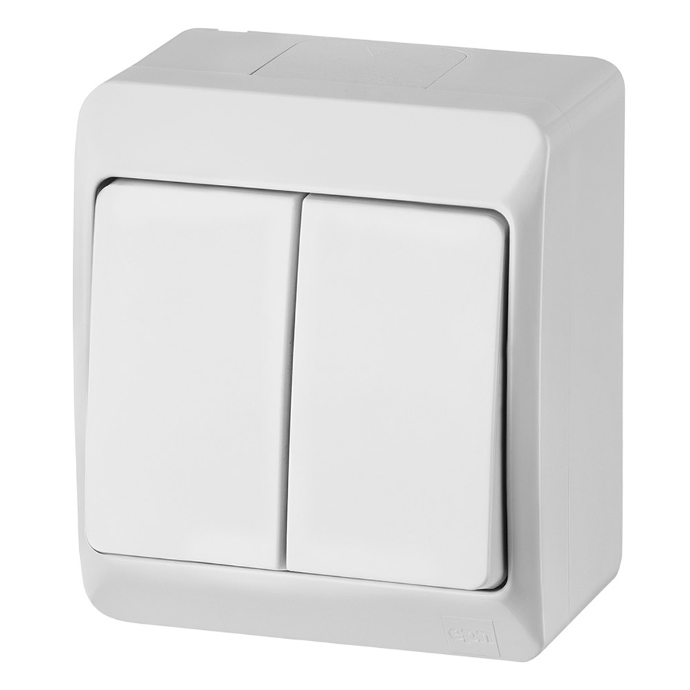 

Hermes Łącznik N/t Podwójny IP44 Biały 0332-02