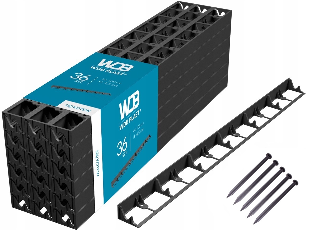 Obrzeża Ogrodowe Trawnikowe 24M Kotwy 100 Szt.