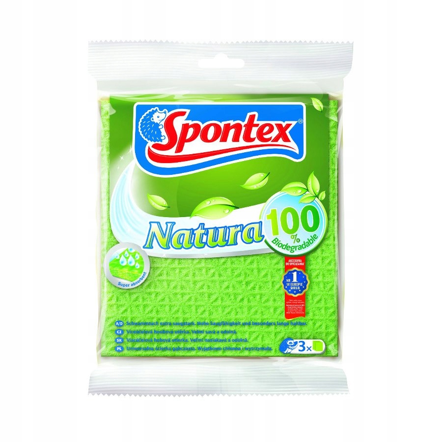 

Ścierki Gąbczaste Spontex Natura Kuchnia 3szt
