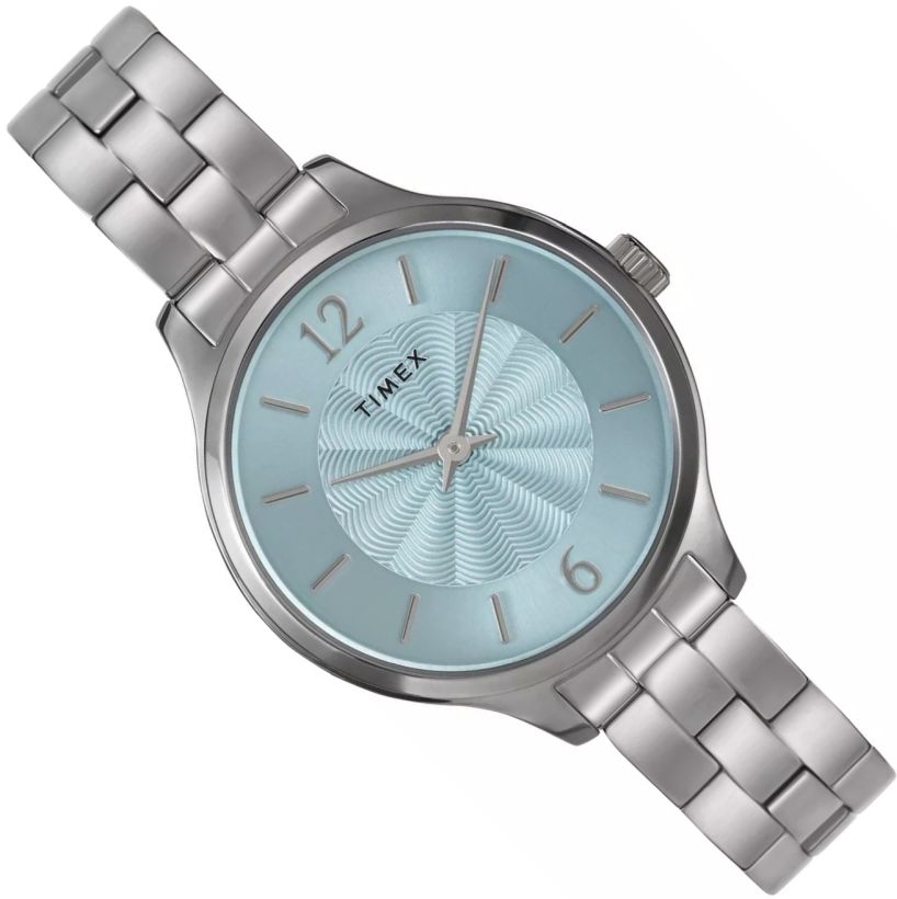 Elegantní A Módní Dámský Zegrek Timex TW2W98400 S Modrým Ciferníkem Ø32 mm