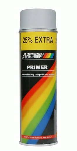 

Motip podkład akrylowy Szary, spray 500ml Na metal