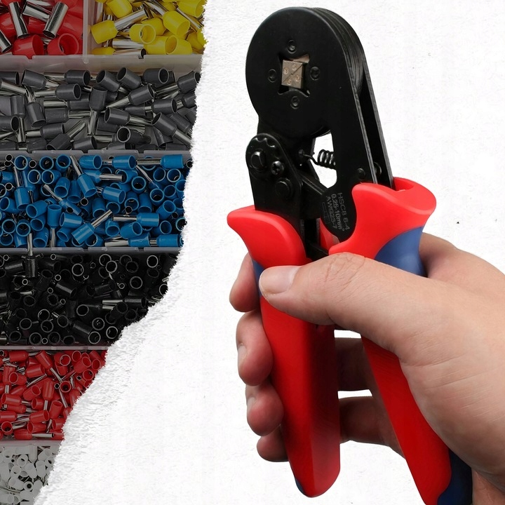 ZACISKARKA DO KONEKTORÓW DO TULEJEK PRASA PRASKA SZCZYPCE + 1200 TULEJEK Model ZACISKARKA DO TULEJEK PRASKA