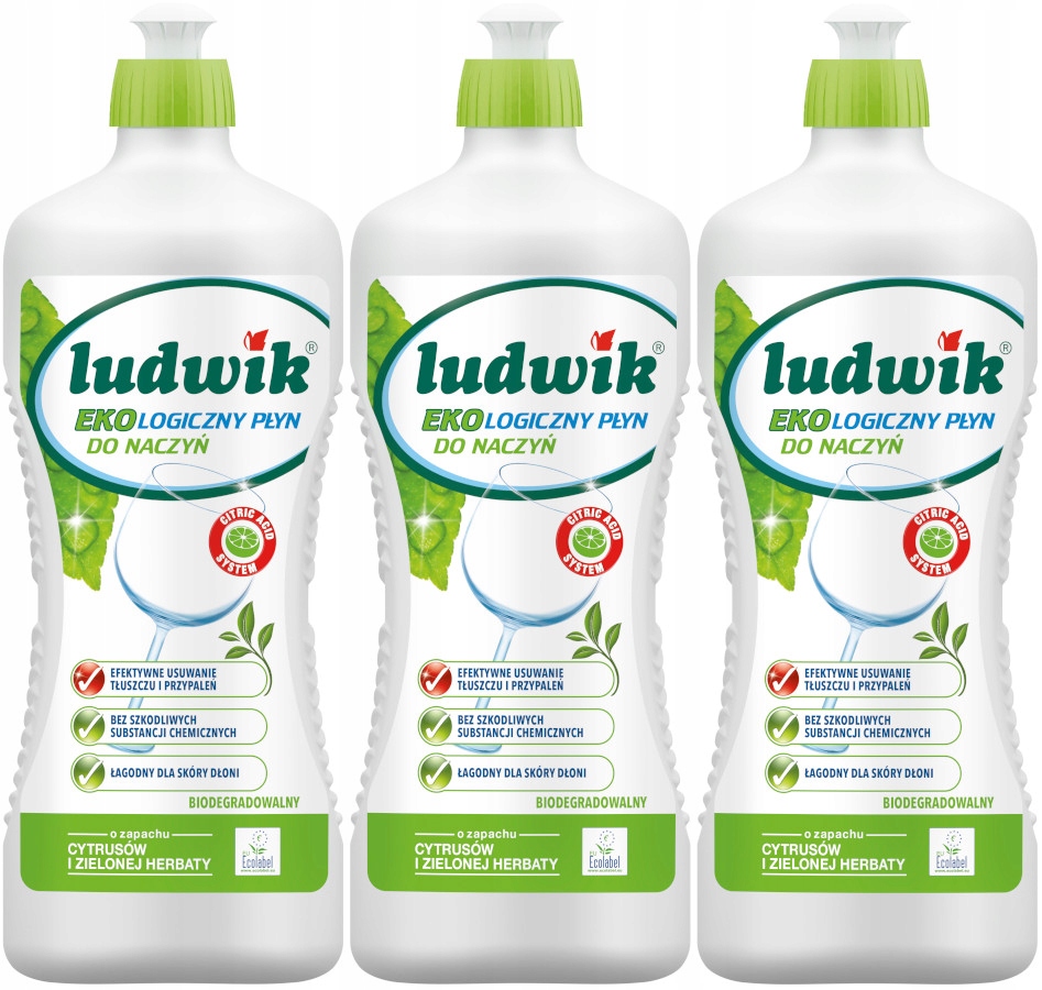 

Ludwik Ekologiczny Płyn do Naczyń Bio 900ml x3