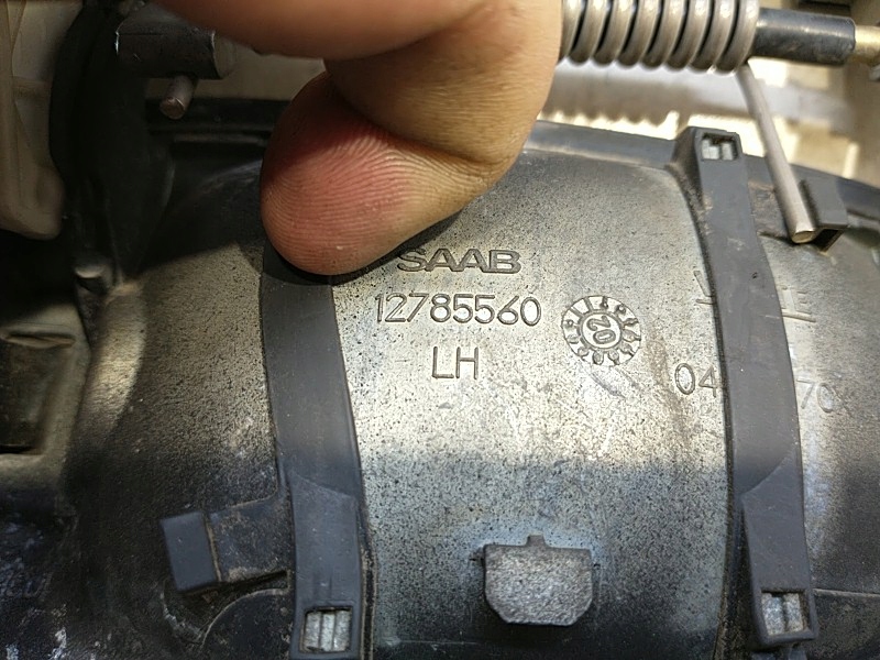 handle exterior front KOMPLET SAAB 93