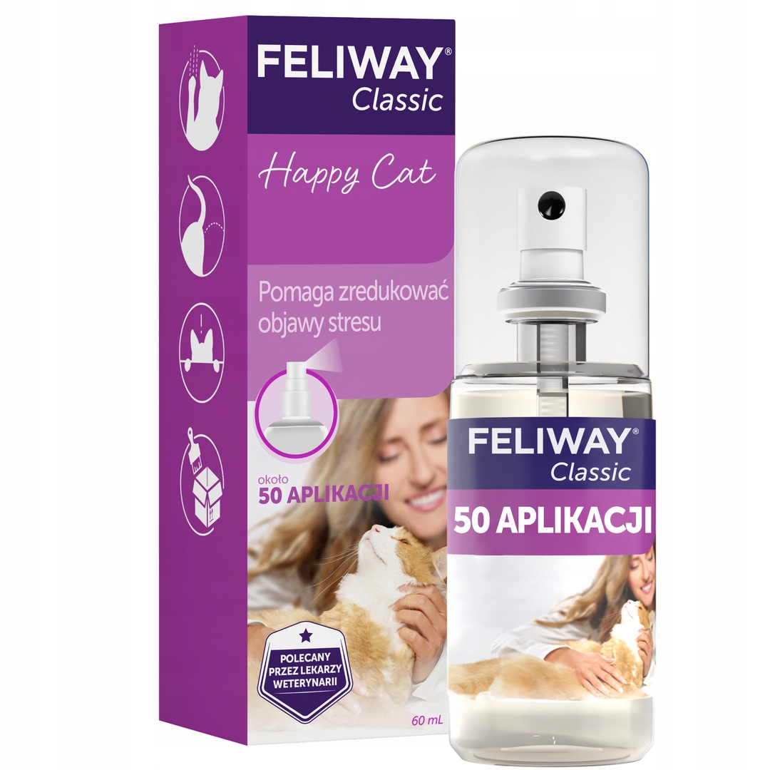 Levně Feliway Classic Spray 60 Ml Feromony snižující stres u kočky