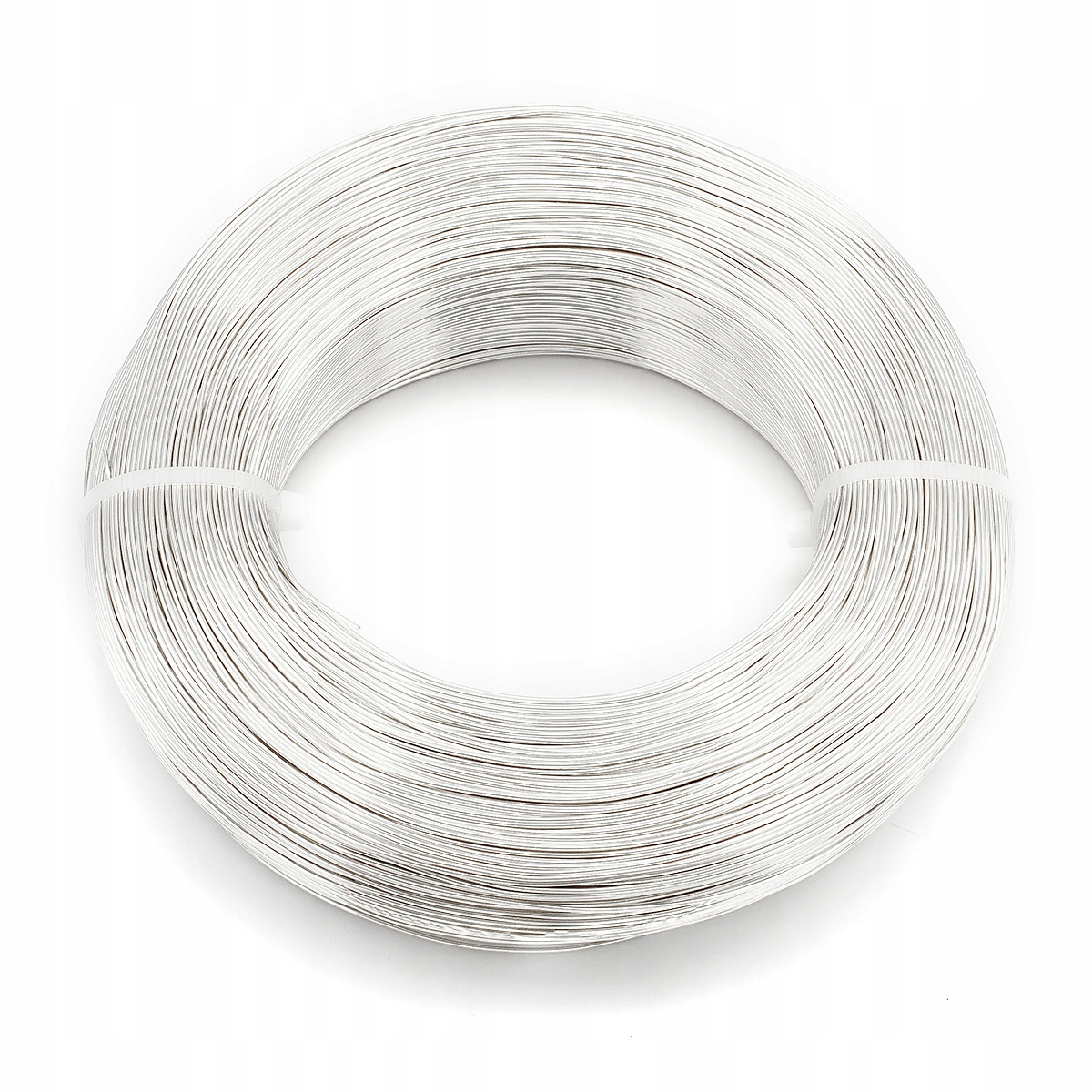 Hliníkový drát, Kulatý, pro tvorbu šperků, Stříbro, 0.8mm, 300m/spula