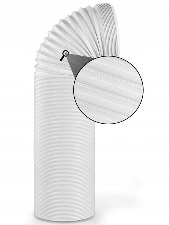 RURA DO KLIMATYZATORA PRZENOŚNEGO 15cm / 5m BIAŁA Marka MazanTeam