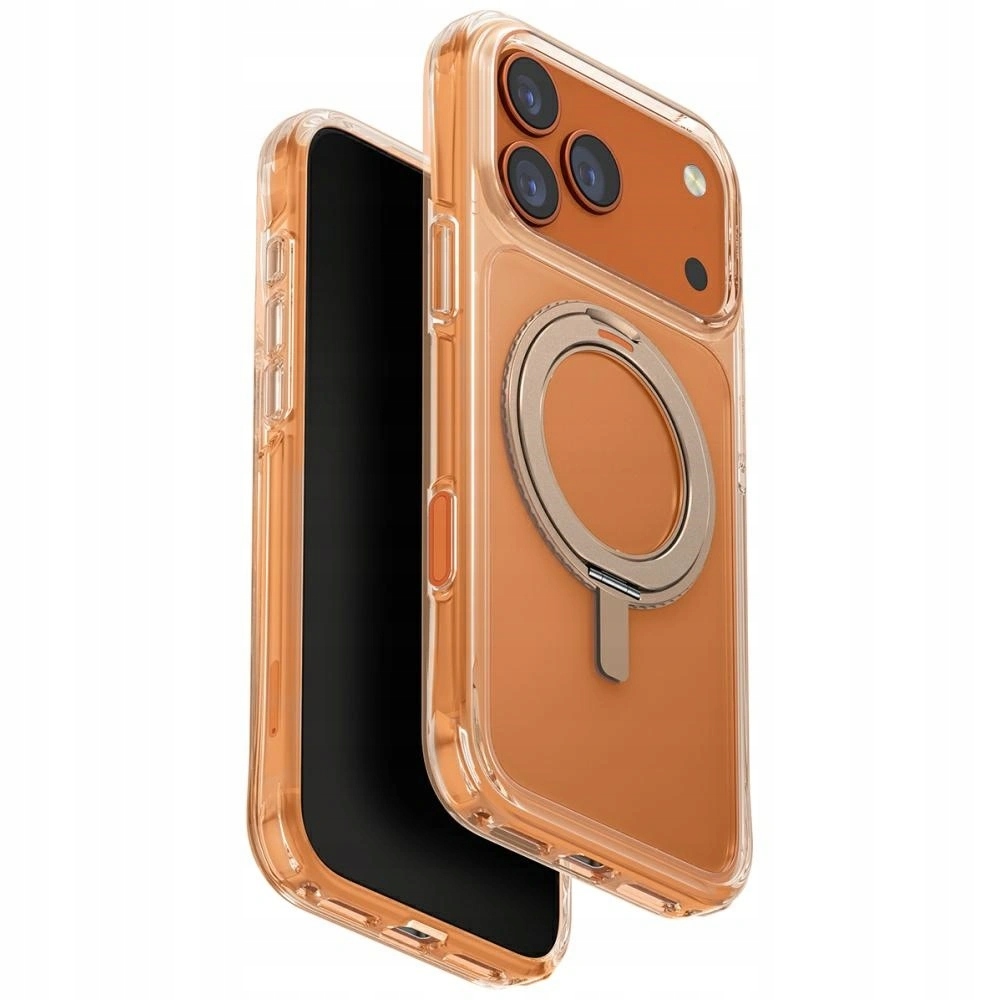 Pouzdro Uniq Swivix pro Apple iPhone 17 Pro Max 360° otočný stojánek zlaté