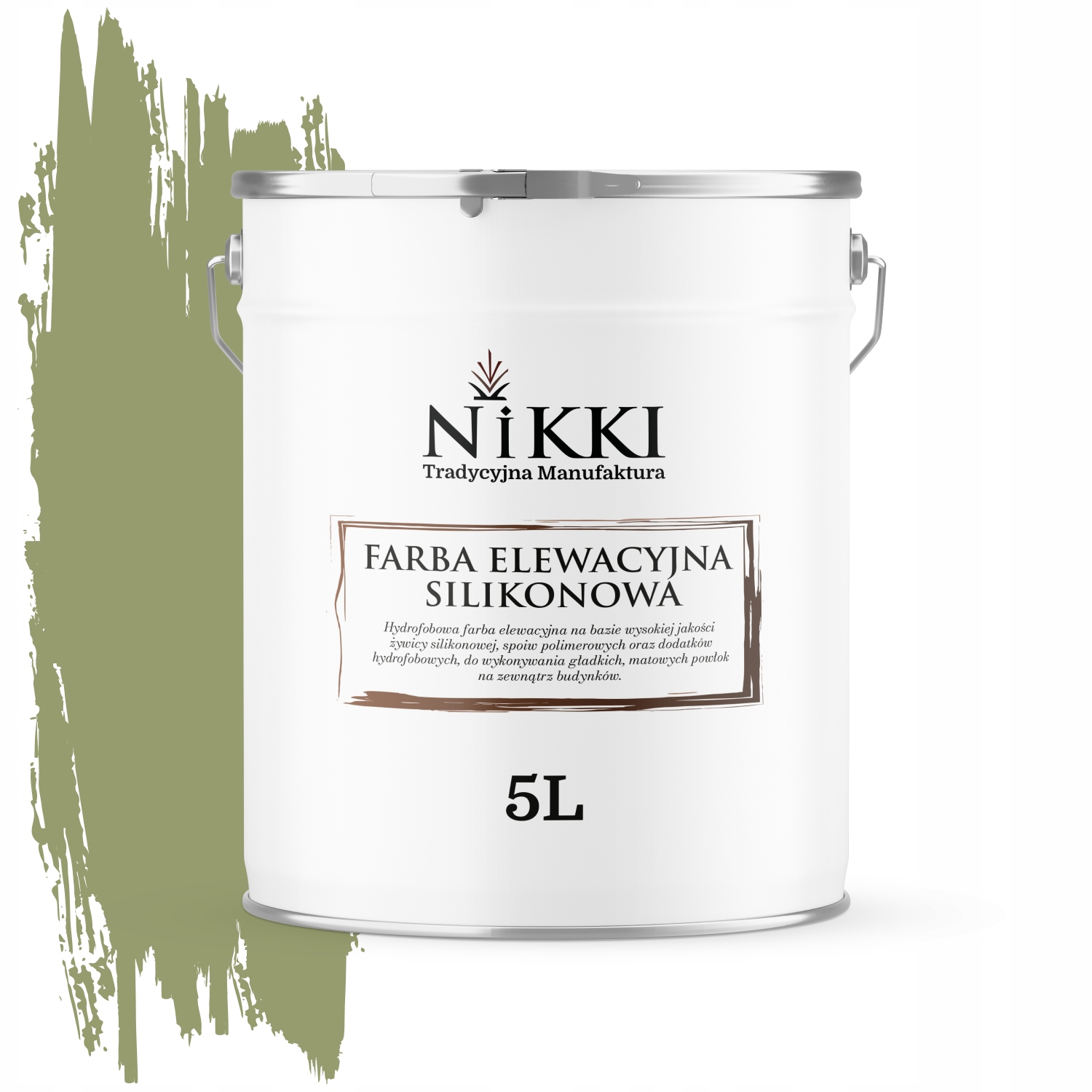 Fasádna farba na omietku 5L Vonkajšia Uv zelená Rôzne farby