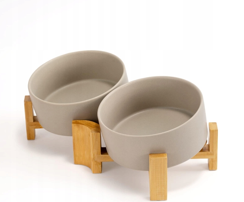 Zestaw dwóch misek ceramiczna Spunkyjunky szary 400 l