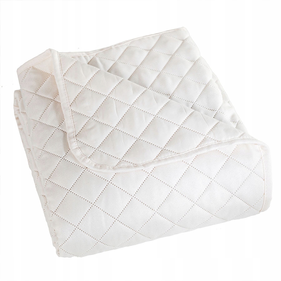 Dekorační přehoz na postel Stromeček 220x240 cm Krémový