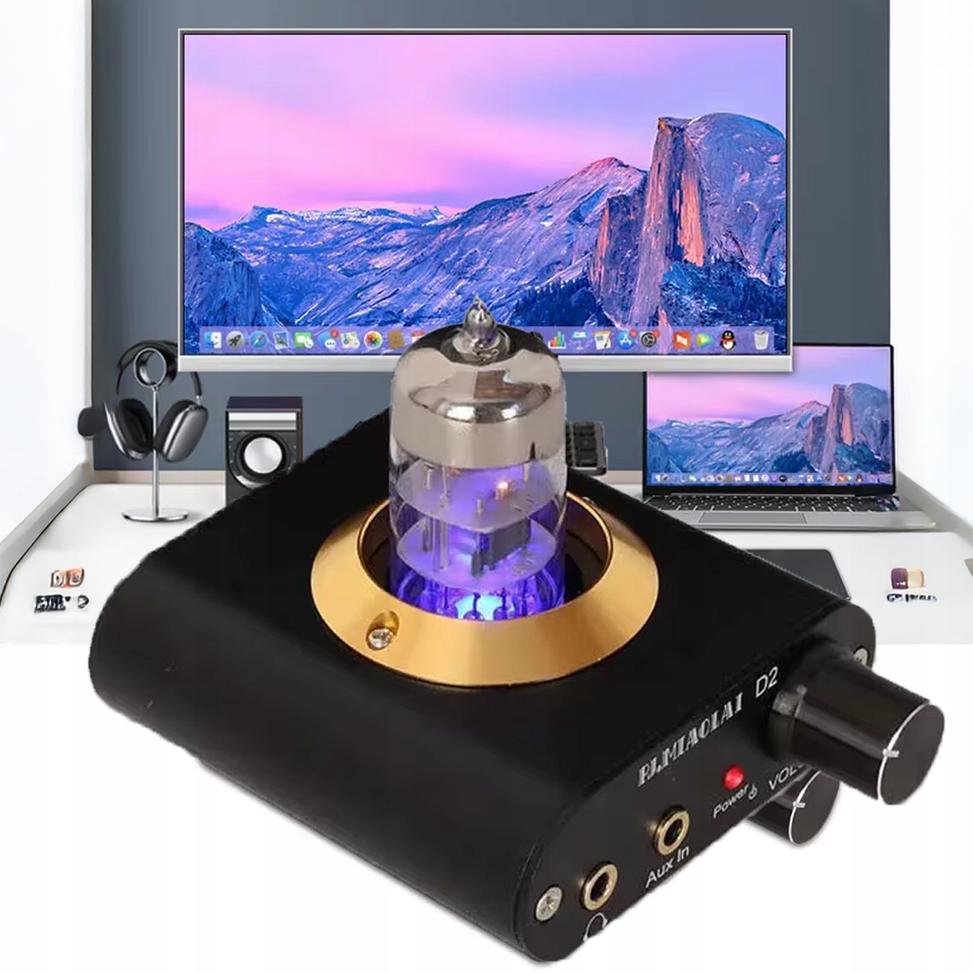 Slúchadlový lampový zosilňovač Mini D2 6N3 1100mW HiFi Tichý