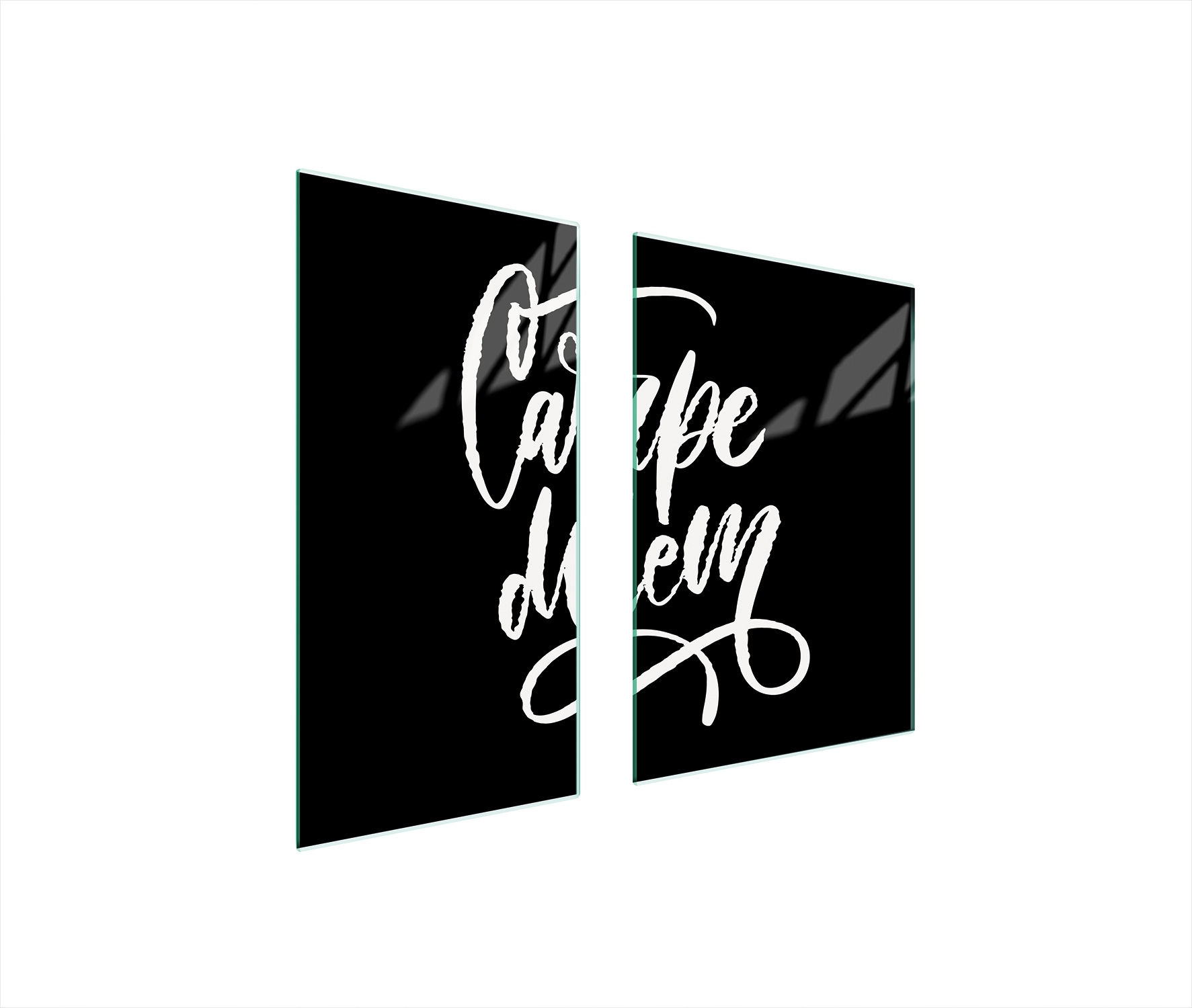 Skleněná Ochranná Deska 75x52 Černá Tvrzené Sklo