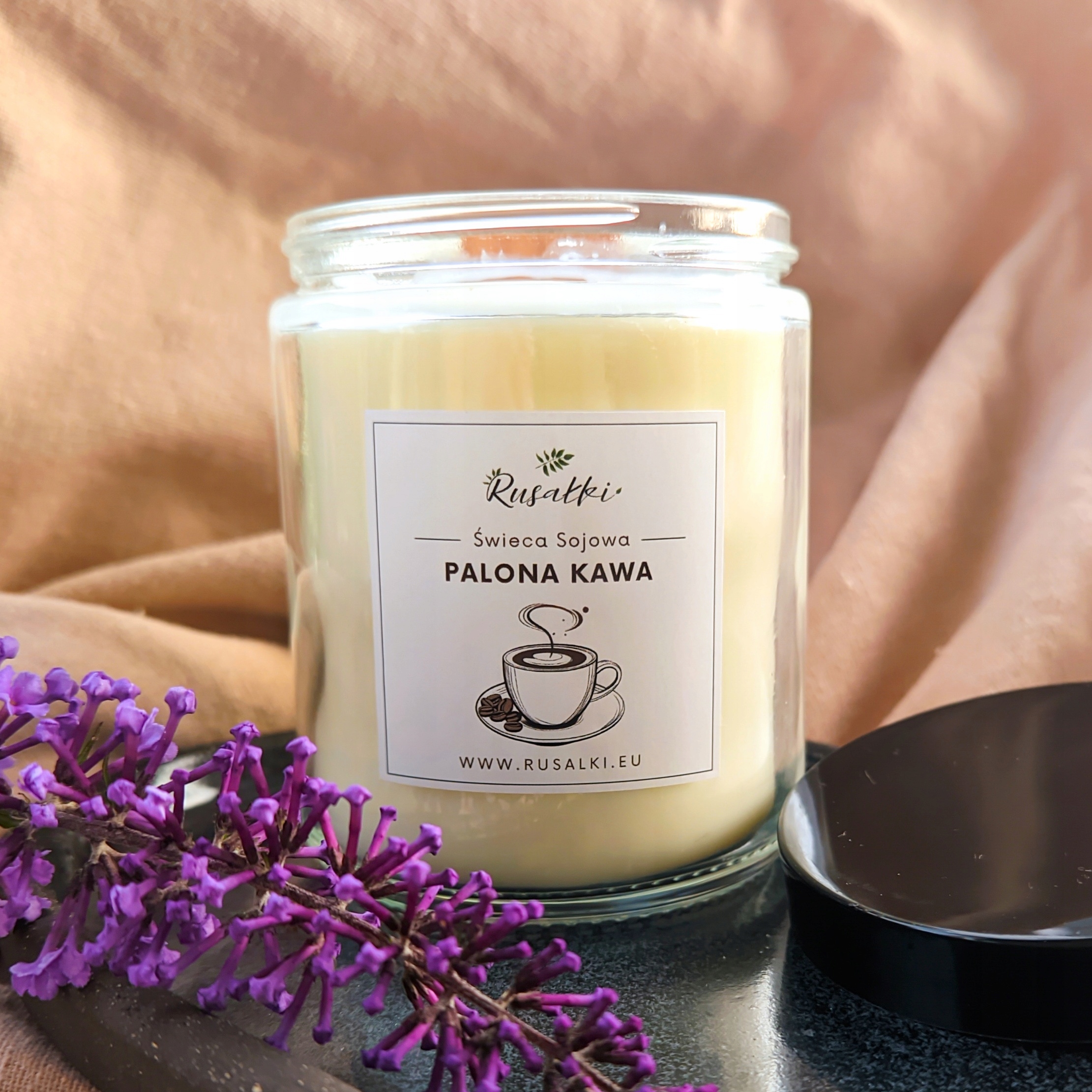 Vonná sójová svíčka pražená káva podzimní atmosféra svíčka do domácnosti