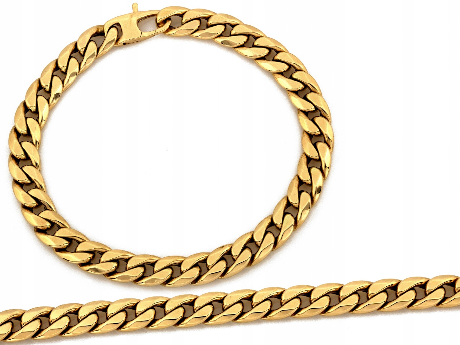 Pánský náramek pancíř zlatý 585 14k 8mm 9.80g velikost 21 masivní