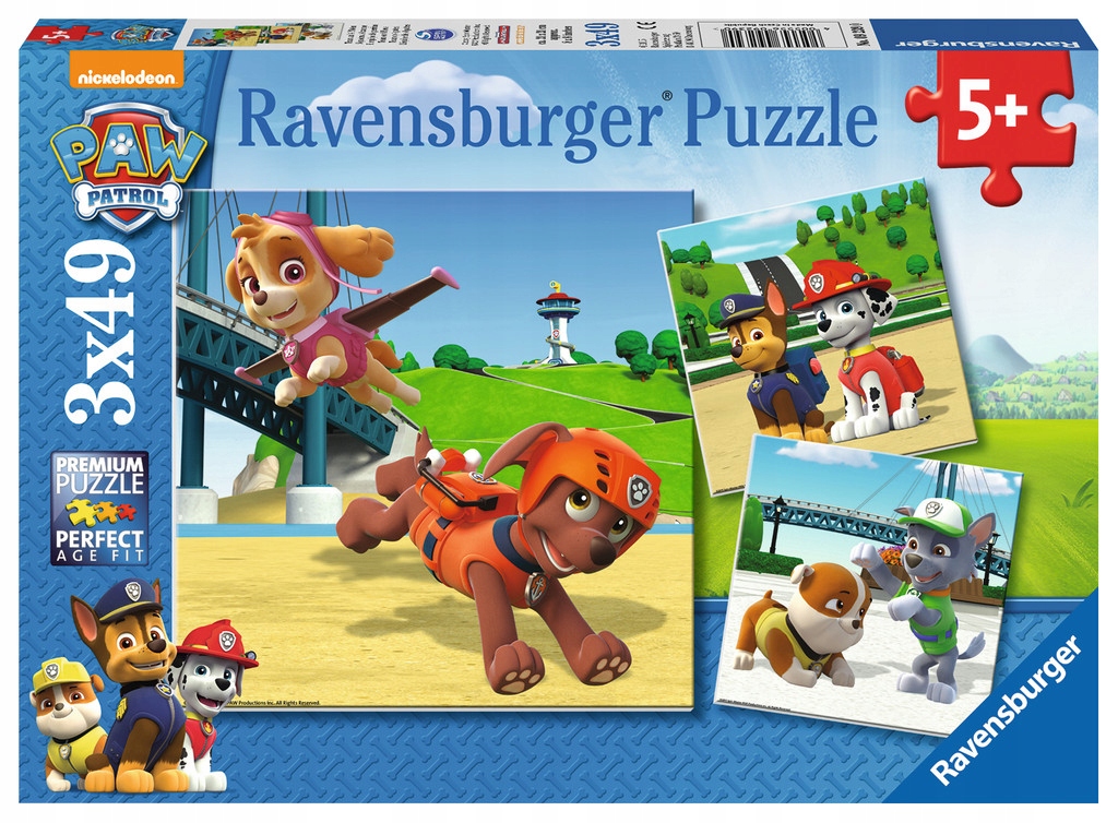 Puzzle 3x 49 el. Psi Patrol Ravensburger PR-092390