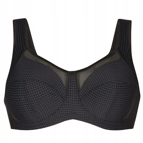 Černá podprsenka Bez Kostic Podprsenka Široká Ramínka Clara Art 100E