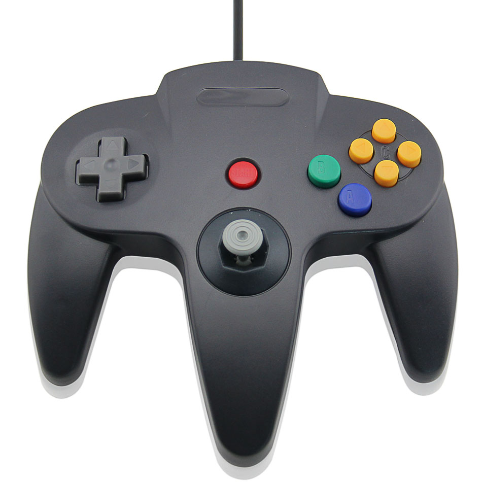 You2K Pad przewodowy kontroler gamepad do konsoli Nintendo 64 N64 czarny