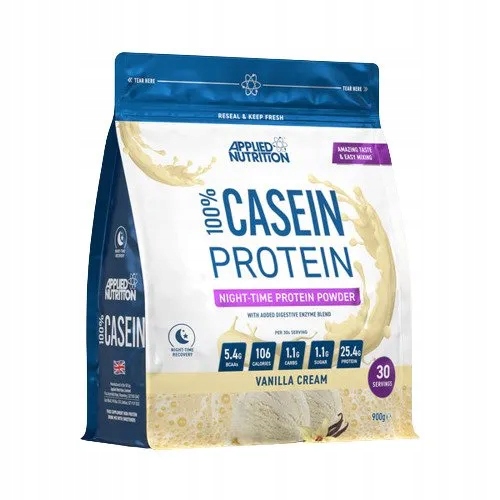 Applied Nutrition Kazeinový protein 100% Casein Protein Vanilkový krém 900 g