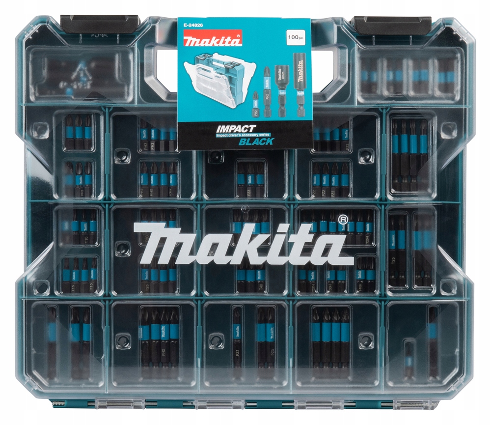Makita Zestaw końcówek wkrętakowych Impact Black 100 sztuk