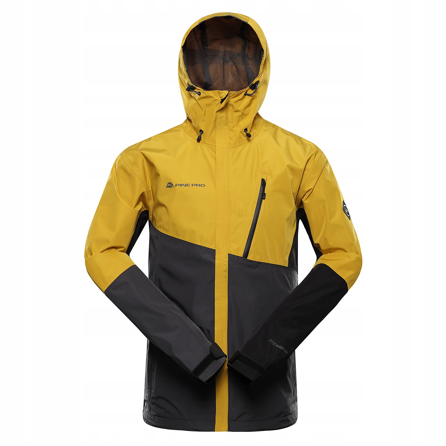 Kurtka męska turystyczna wodoodporna Alpine Pro Norem 3 k.żółty r.XXL