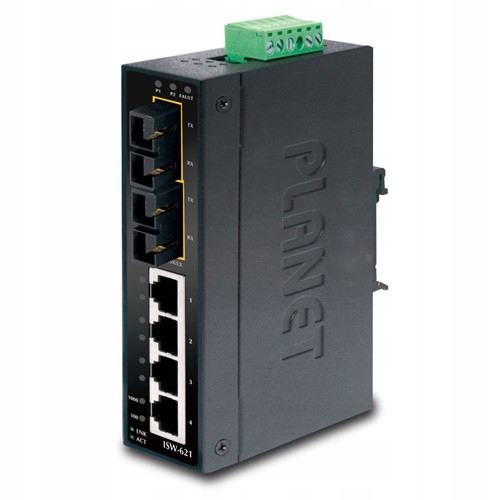 Planet ISW-621 switch L2 Fast Ethernet (10/100) Černý