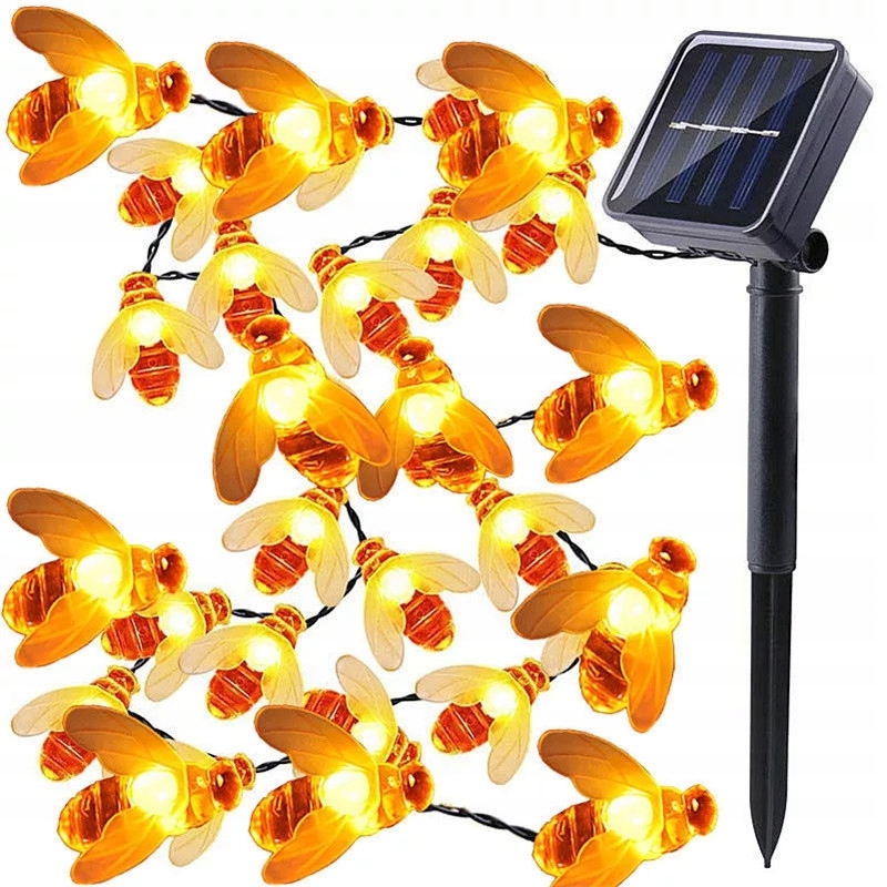 

Girlanda Solarna Pszczoły 20 Led Lampka Pszczółki