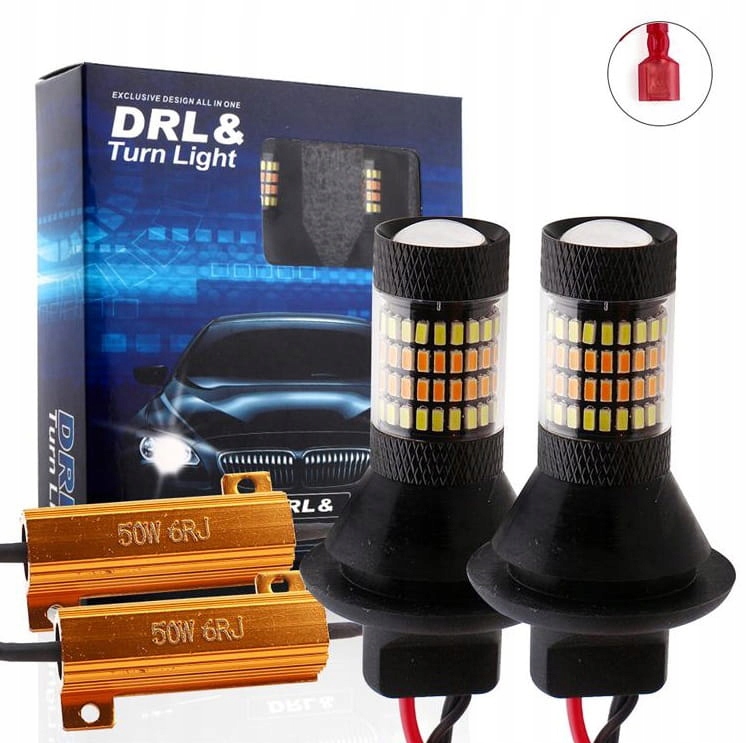 

2w1 Światła Dzienne+kierunkowskazy PY21W Led