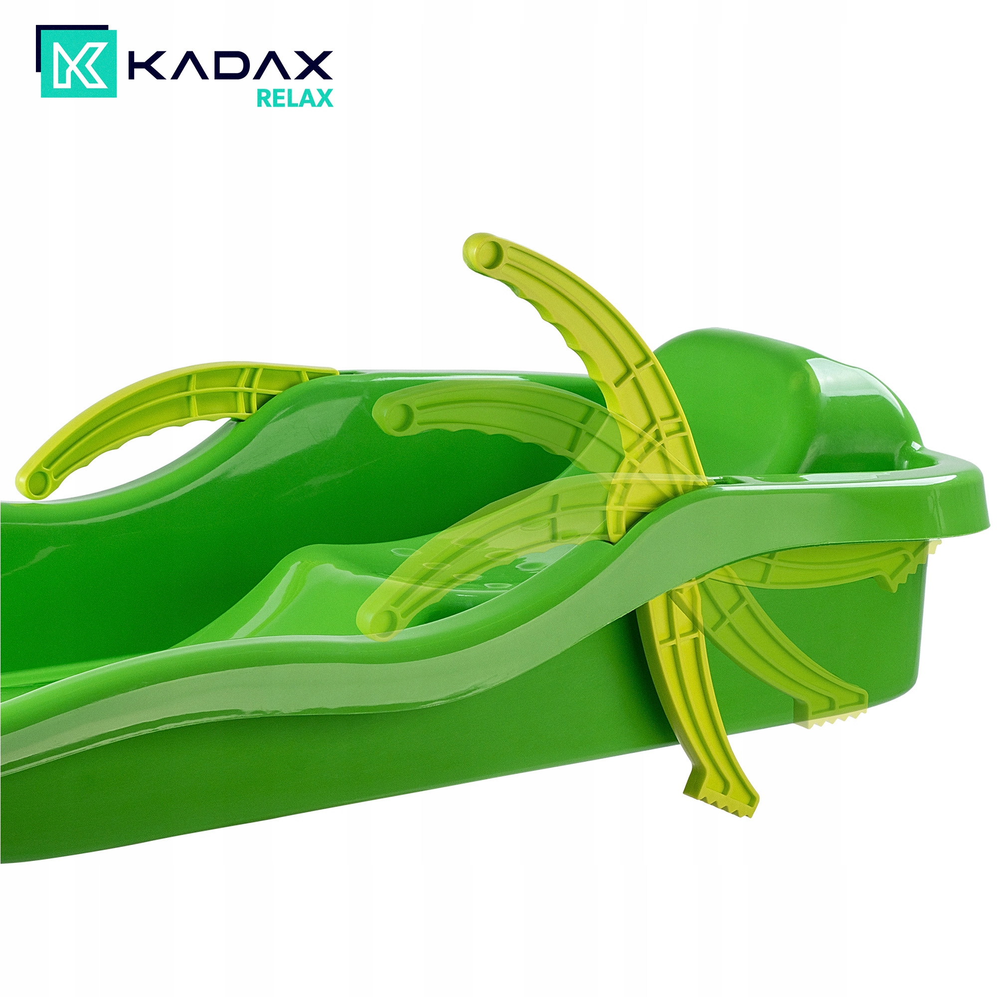 SANKI Z HAMULCAMI OPARCIEM PLASTIKOWE ŚLIZG ZJAZDOWY BOBSLEJ DUŻY Model ślizgacz na śnieg z hamulcami