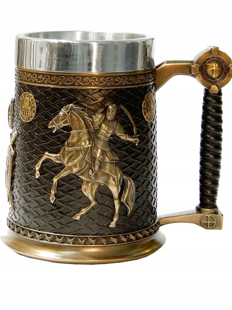 Pivní Sklenice Rytířský Křížová Výprava Saladin Křižáci Gravírování V