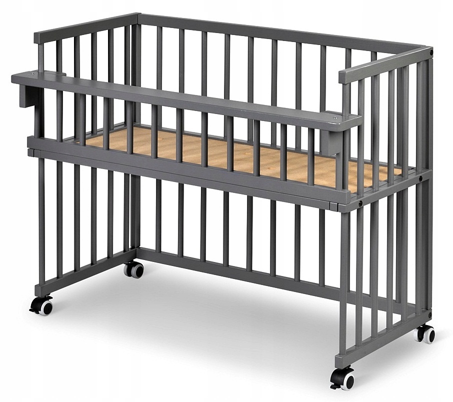 KLUPŚ Łóżeczko dostawne PICCOLINO 90X40 grafit Typ łóżko inne