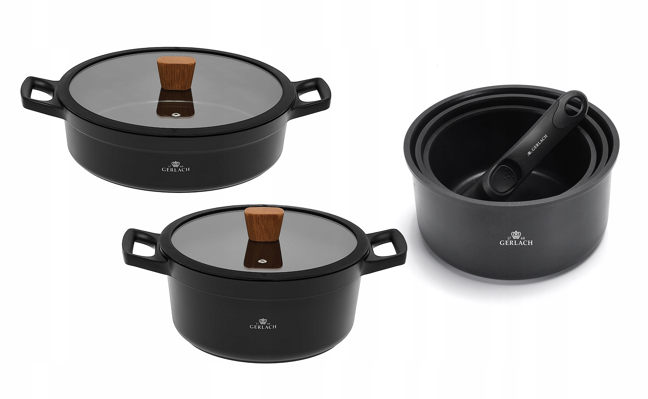 

Gerlach Zestaw garnków 4 el. Smart+ 2 garnki Natur