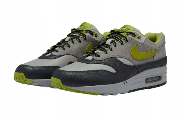 Nike Air Max Šedé Sportovní Pánské Boty S Limetkovými Doplňky 36,5 U_a
