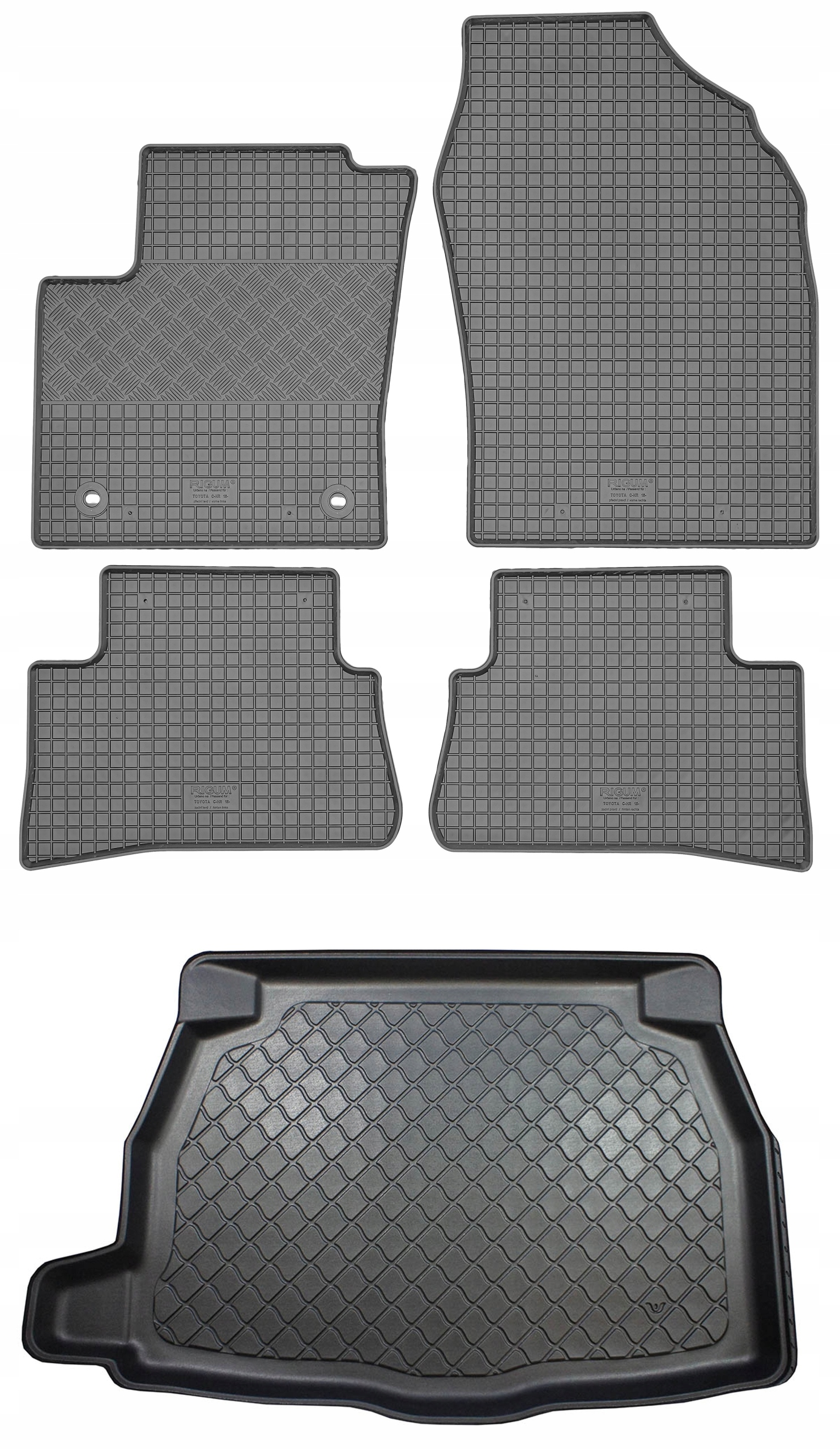 Toyota Ch-r Ch-r Hybrid Suv 5D od roku 01.2017 Sada Koberce batožinový priestor