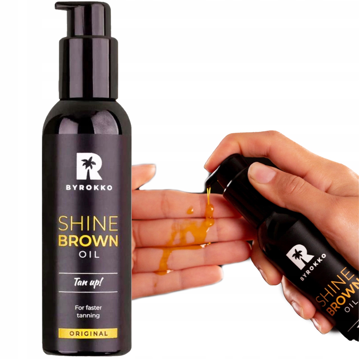 Opalovací Olej Byrokko Shine Brown Oil Pomeranč Hydratační Vegan