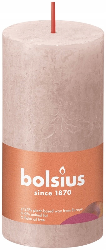 

Bolsius Świeca Rustic Shine 100/50 Mglisty Róż