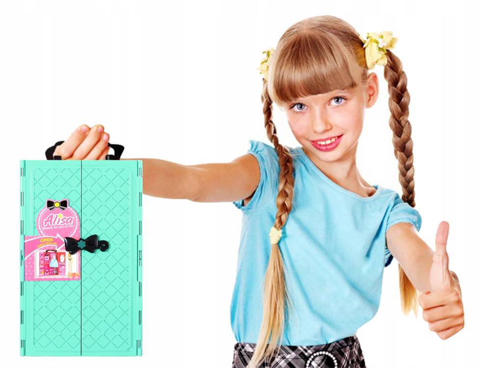 Szafa Garderoba Dla Lalki Barbie Z Wyposażeniem Ubrania Akcesoria 6+ Askato Wiek dziecka 3 lata +