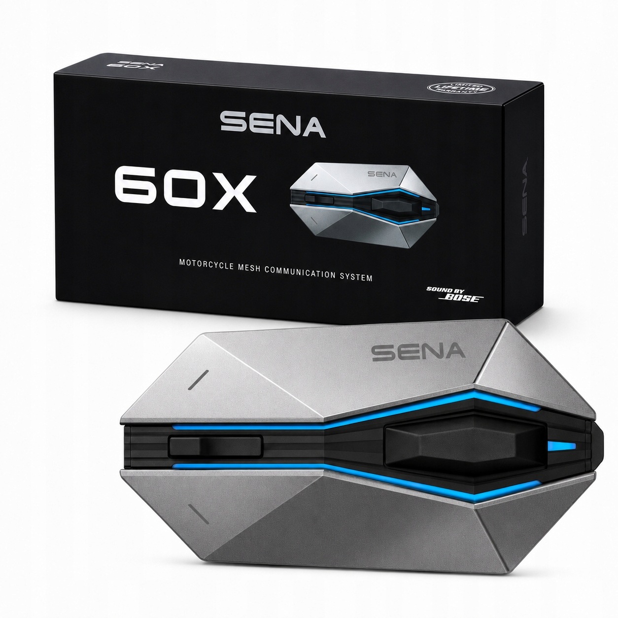 Sena 60X Interkom Motocyklowy Zestaw na 1 Kask Mesh 3.0 Bt 5.3 Bose