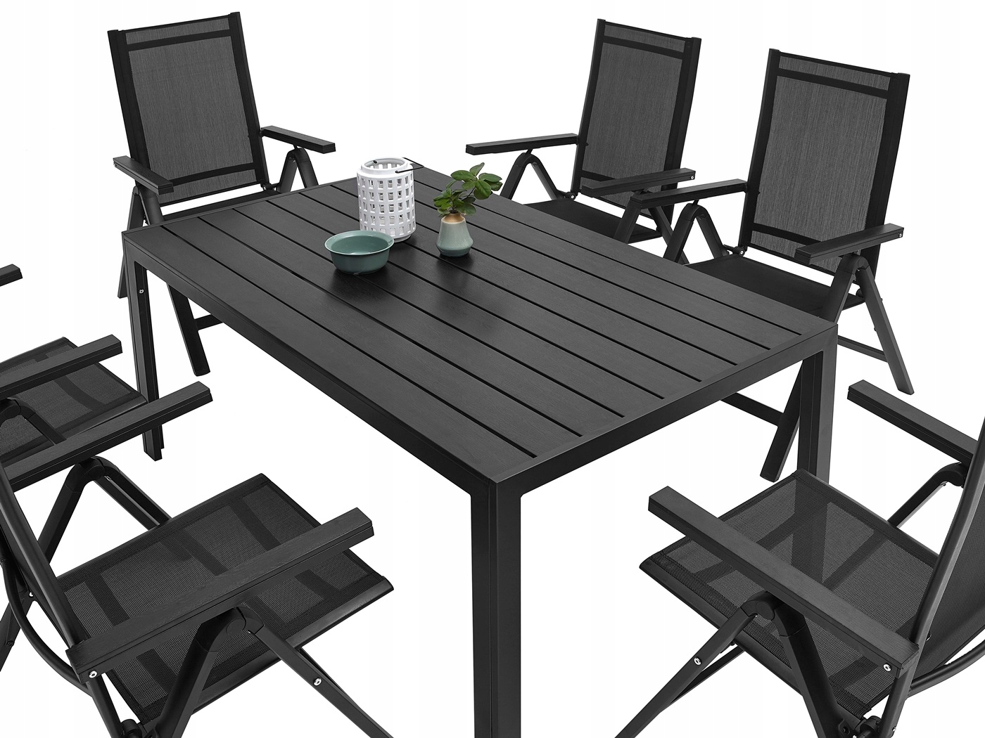 MEBLE OGRODOWE ZESTAW STÓŁ 6+1 NA TARAS BALKON Producent MAT-COMPANY