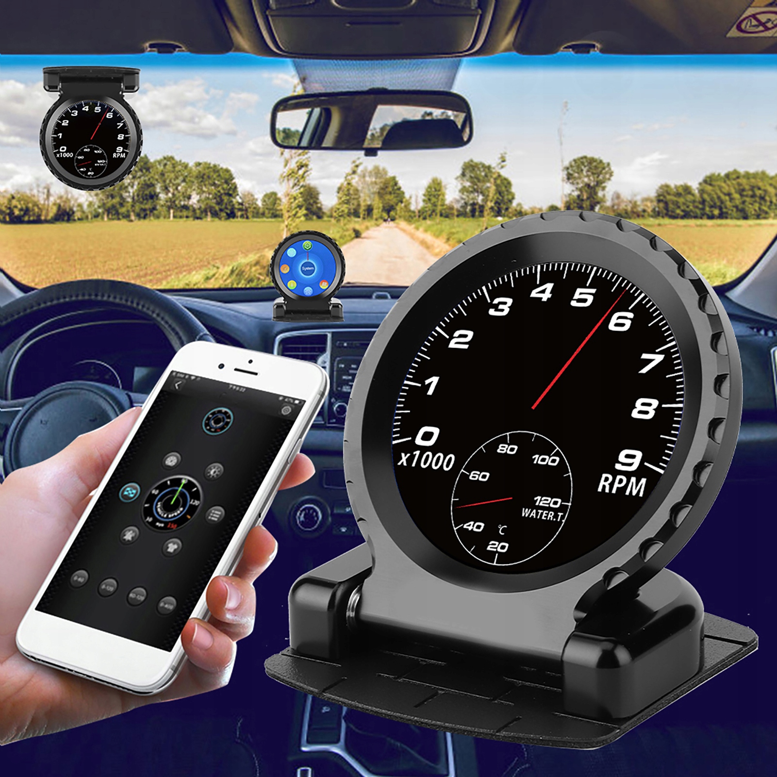 Wyświetlacz projektor LCD Cammus OBD2 Waga produktu z opakowaniem jednostkowym 0.5 kg