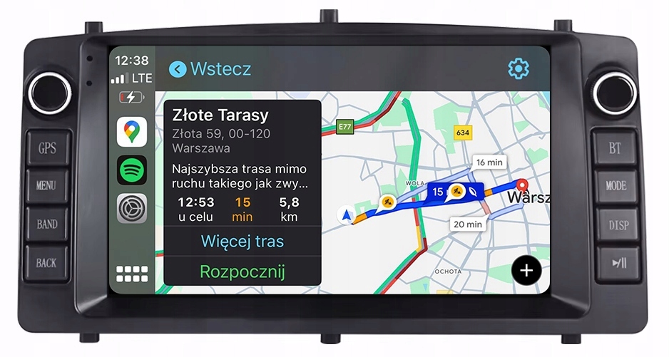 Toyota Corolla E12 Navigační Rádio Pro Android Carplay Mapy 8 GB/128 Gb Dsp
