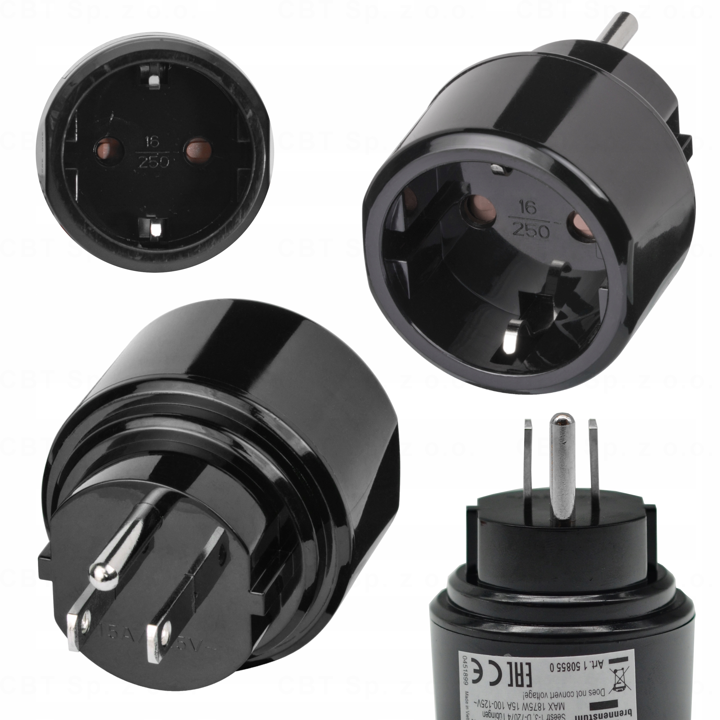 Adapter Brennenstuhl 1508550 Adapter podróżny USA Kanada Meksyk Dominikana Model 1508550