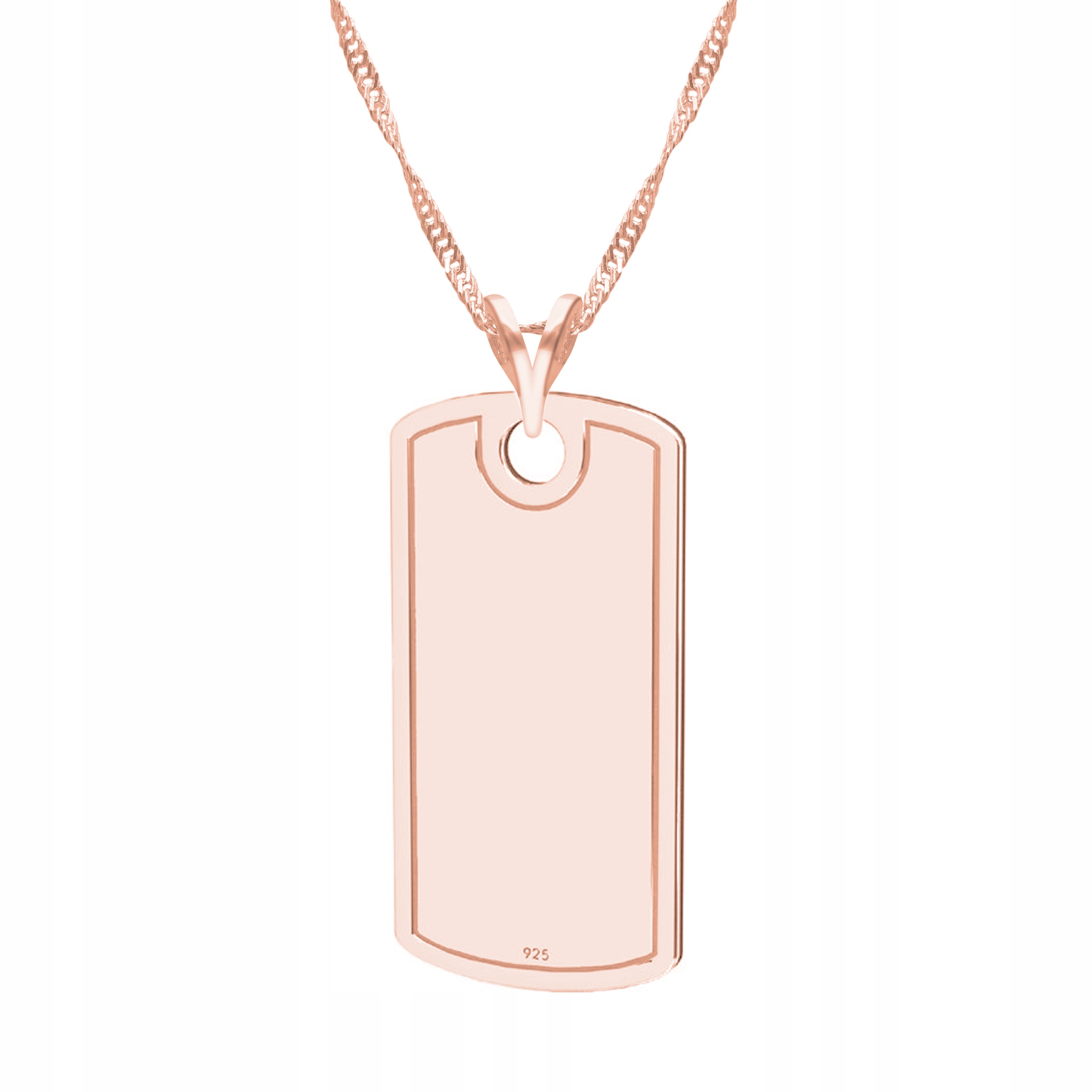 Řetízek zlatý náhrdelník 925 Vojenská Známka