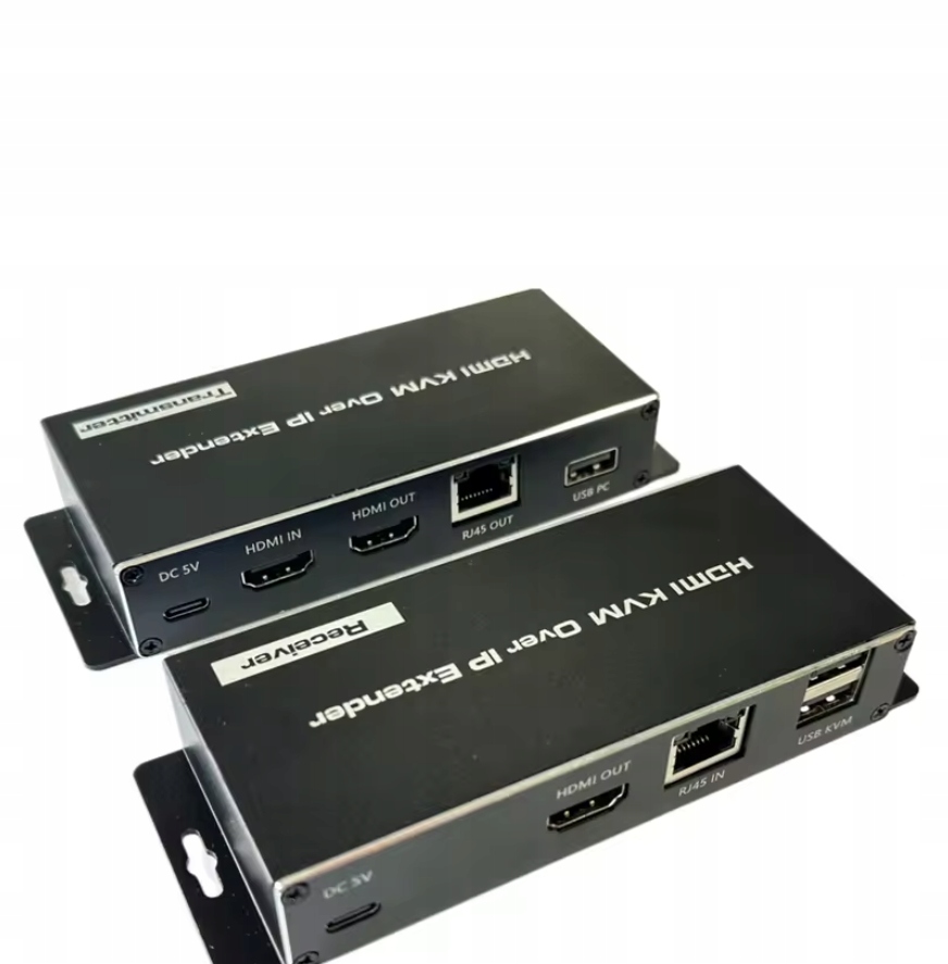 Extender Prodlužovací kabel Kvm Hdmi Ip Utp kat5 na 180 m Usb vysílač přijímač