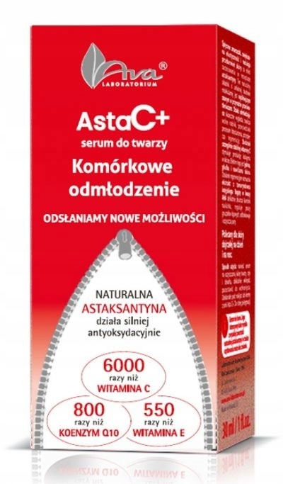 

Ava Asta C+ Komórkowe Odmłodzenie Z Astaksantyną
